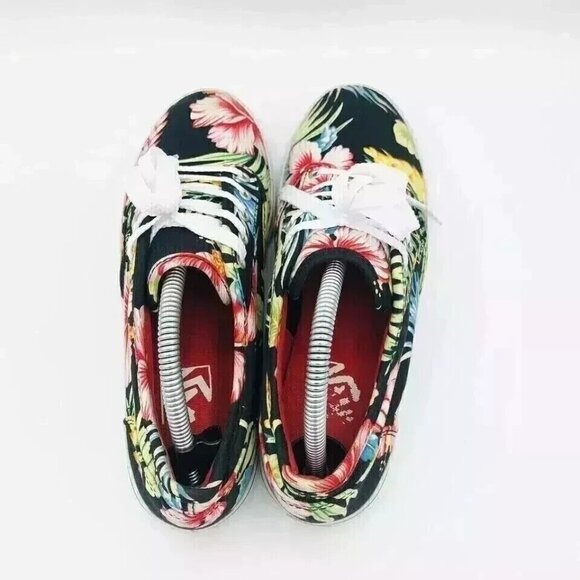 Vans Shoes Womens Size 6 Colorful Floral Off The Wall Sneakers Hawaiian Tropical - Picture 8 of 11